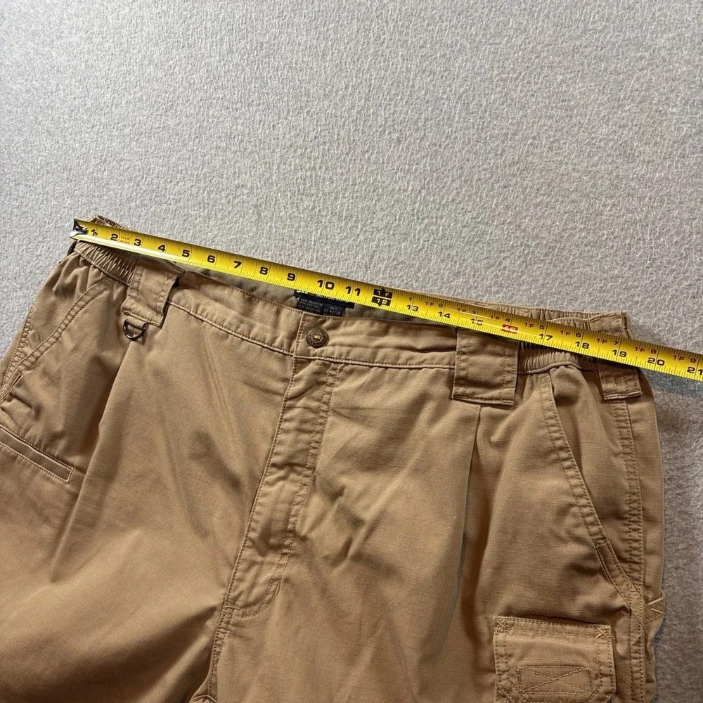 5.11 Tactical Men's 42x30 Double Knee Khaki Pants Hiking Outdoors Cargo Pockets